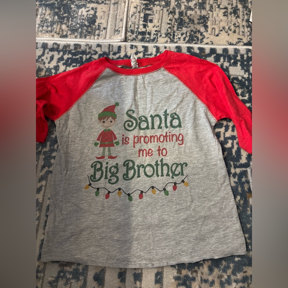 Santa Cruz Skateboards Kids Raglan Shirt - Gray & Red